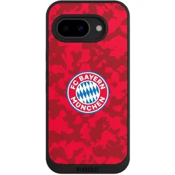 Nivocase Handyhülle für Google Pixel 9a Hülle NIVOpure Case Schwarz FC Bayern München Camouflage FCB (Google Pixel 9a), Smartphone Hülle, Schwarz