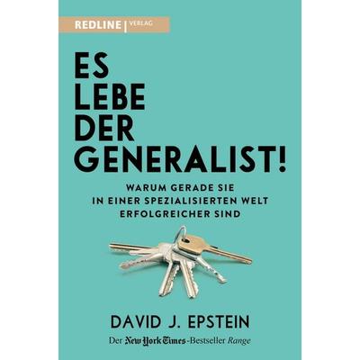 Es lebe der Generalist!, Gebundene Ausgabe von David Epstein, Redline, 978-3-86881-774-4