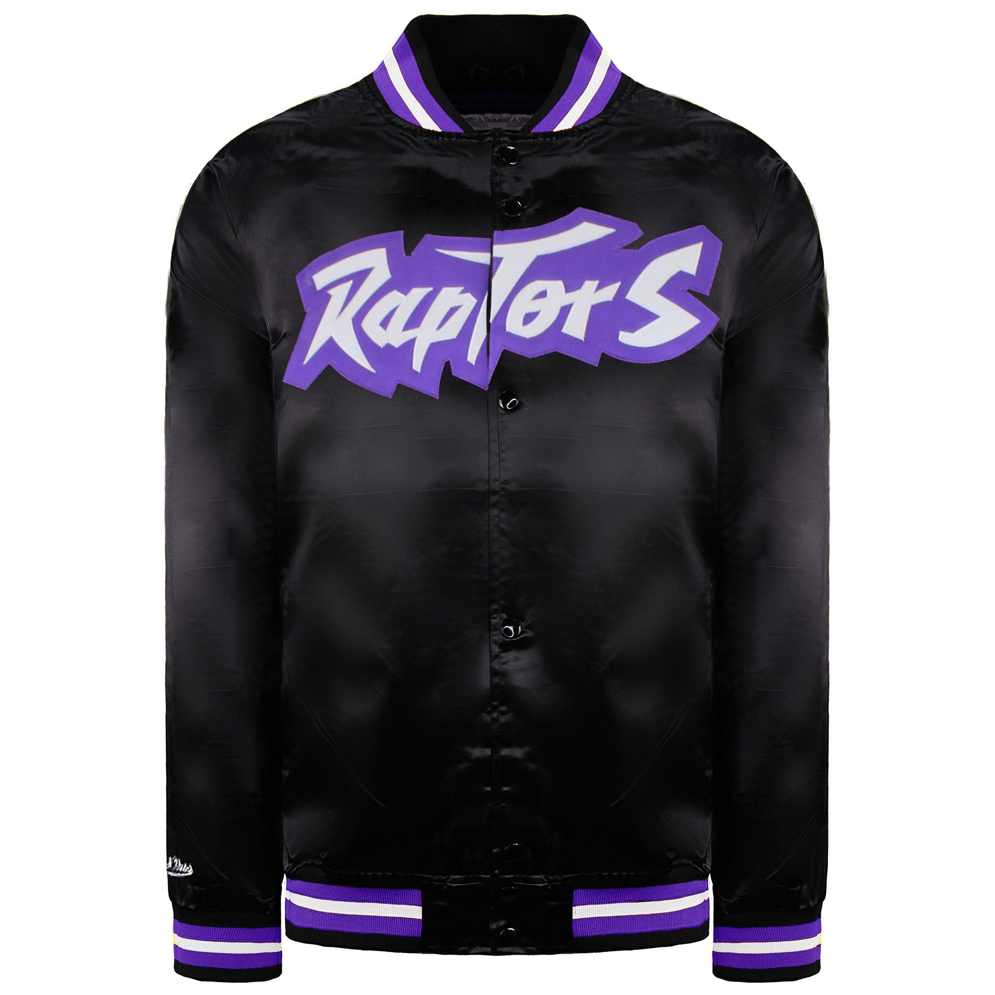 Mitchell & Ness NBA Toronto Raptors Leichte Herren Satin Bomberjacke