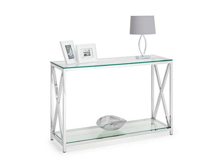 Julian Bowen Miami Konsolentisch, Chrom und Glas