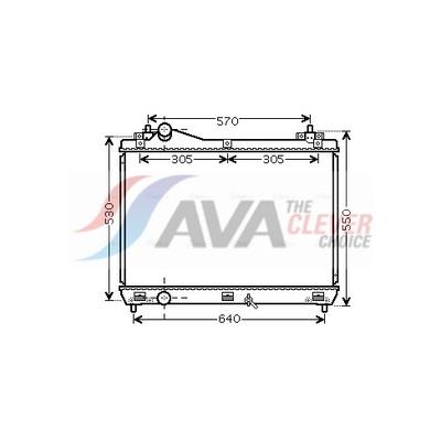 AVA CLEVER CHOICE Kühler, Motorkühlung SZ2104 für Suzuki