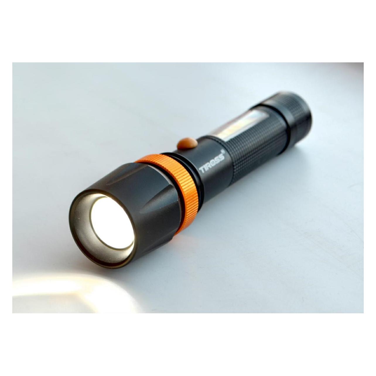 Tiross Latarka ładowalna Cree LED T6 Xmlcob 10w (12 cm) (TS-1886)