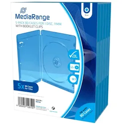 MediaRange BOX38 CD-Hülle Blu-ray-Gehäuse 1 Disks Blau