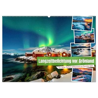 Langzeitbelichtung vor Grönland (Wandkalender 2027 DIN A2 quer), CALVENDO Monatskalender
