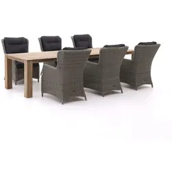 Intenso Milano/ROUGH-X 320 cm Dining-Lounge Gartenmöbel-Set 7-teilig