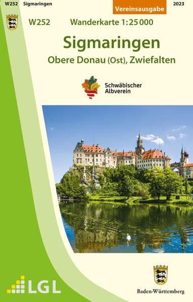 Schwäbischer Albverein e.V. - W252 Sigmaringen - Obere Donau (Ost), Zwiefalten: Wanderkarte 1:25.000 (Wanderkarten 1:25 000) - Preis vom 09.10.2026 07:28:09 h