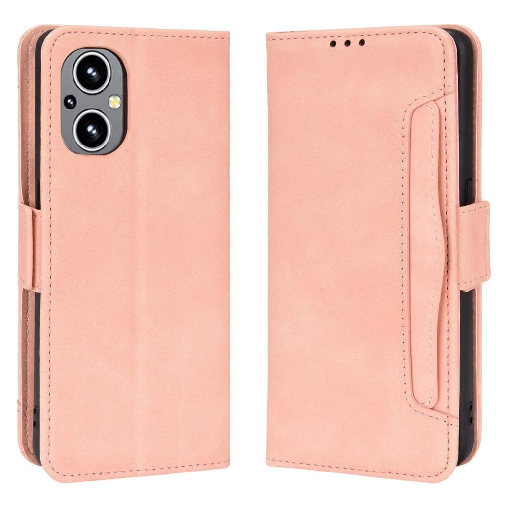 Cover-Discount OPPO Reno8 Lite - Etui mit vielen Kartenfächer rosa (Oppo Reno8 Lite) (104003402B)