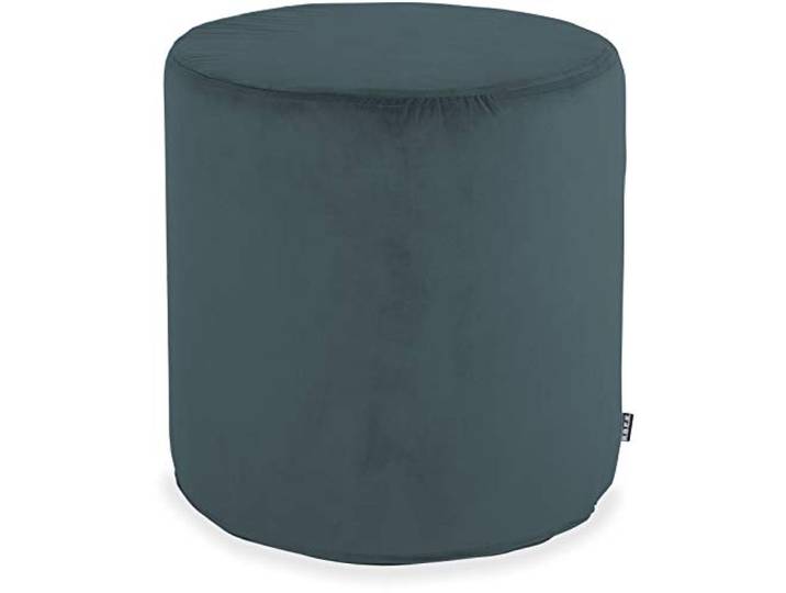H.O.C.K. Nobile Samt Hocker ø45x45cm deepsky Blue