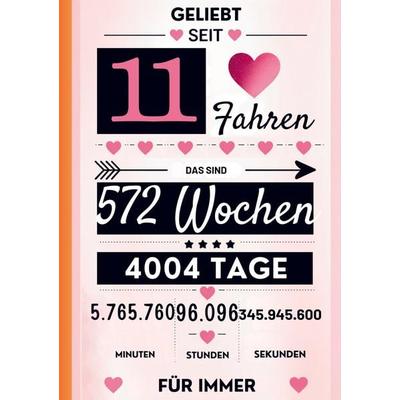 Notizbuch für Mädchen 11 Jahre- Geburtstagsgeschenk für 11 jährige Mädchen, Taschenbuch von Geburtstags Geschenkbücher, Bookmundo, 978-94-038-6266-8