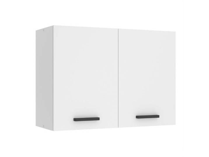 Meuble haut cuisine - BELINI - SG80 - 2 Portes - Blanc mat - Montage facile