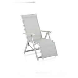 KETTLER BASIC  PLUS Relaxsessel, Aluminium, Weiß