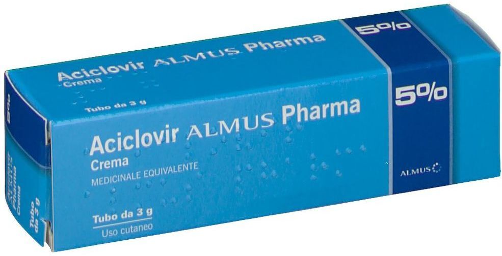 ALMUS Srl Aciclovir, Almus Crema 5%, 3 g