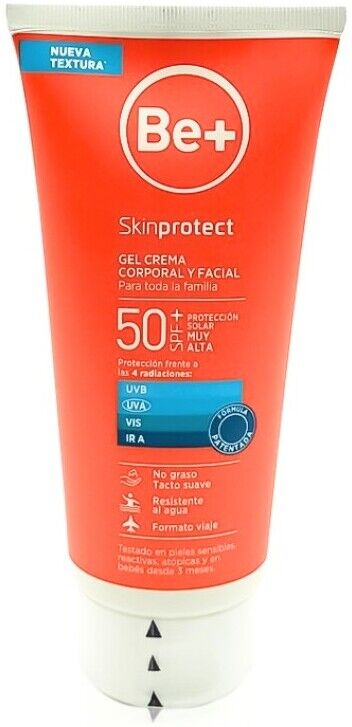 Be+ Skinprotect Body and Facial Cream Gel SPF 50+ 100 ml
