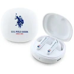 US Polo Assn DH Logo - TWS Kopfhörer + Lade- Hülle (weiß)