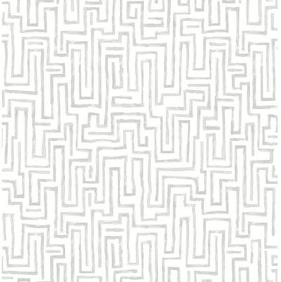 A-Street Prints Ramble Grey Geometric Wallpaper