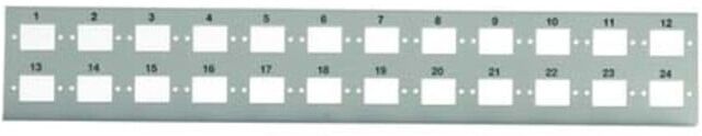 Telegärtner Plaque de distribution pour 24 raccords ST 100021482 (100021482)