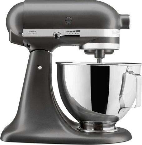 KitchenAid 5KSM95PSESZ, 4,3 l, Grau, Leiter, 220 RPM, Schlagen, Mixen, 1,143 m