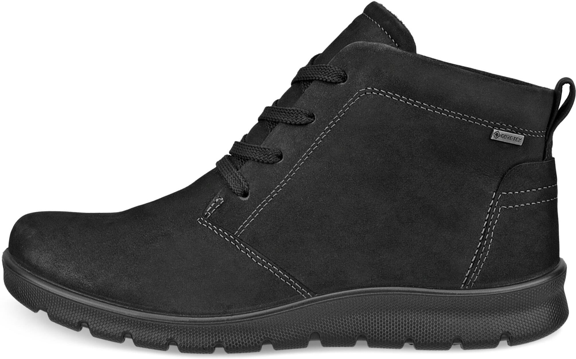 Winterboots ECCO "BABETT BOOT", Damen, Gr. 36, Warmfutter, schwarz, Nubukleder, unifarben, Basic, Schuhe Winterboots, Schnürboots, Stiefelette mit herausnehmbarer Einlage, GORE-TEX