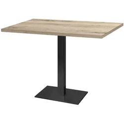 RestooTab - Tisch Milan 120x70cm Dekor Ahorn kanaka