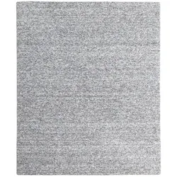 Uni-Teppich 60 x 90 cm Wolle Grey-Brown