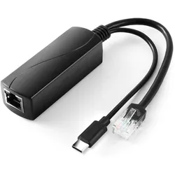 HutoPi POE splitter USB C 5V 4A, Entwicklungsboard Zubehör, Schwarz