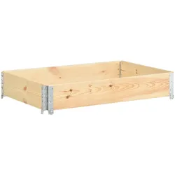 vidaXL Hochbeet 80x120 cm Kiefer Massivholz