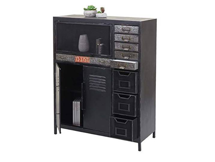 Mendler Apothekerkommode HWC-F32 Industriedesign 115x89x35cm