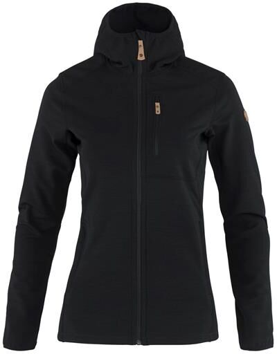 Fjällräven Keb Fleece Hoodie Womens, Black Str. 46