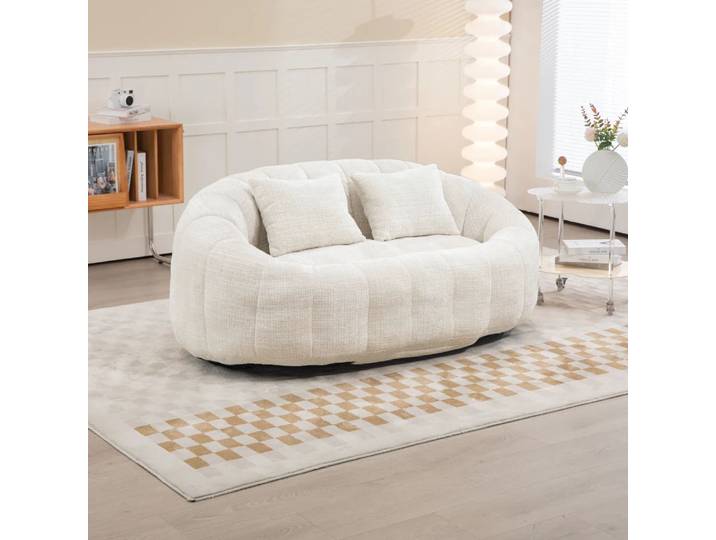 Canapé pouf paresseux, chaise longue confortable et Durable, chaise pouf à dossier haut pour adultes et enfants, chaise longue douce au sol