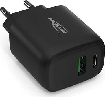 Ansmann USB Charger 5-12V DC/3000mA/18W/USB/USBC schwarz