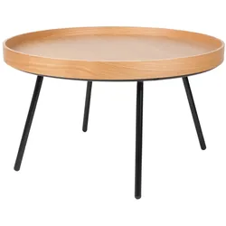 Zuiver Couch-/Beistelltisch Oak Trey Couchtisch / H 45 cm, Ø 78 cm
