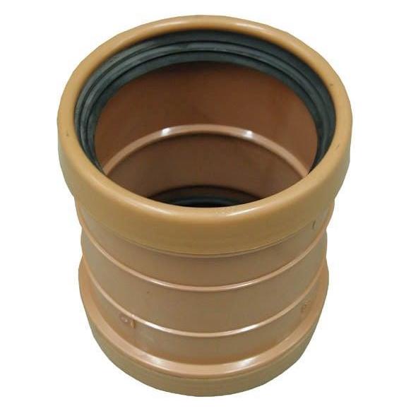 Wavin Sewer Double Socket 110 Pvc, Brown (33028190)