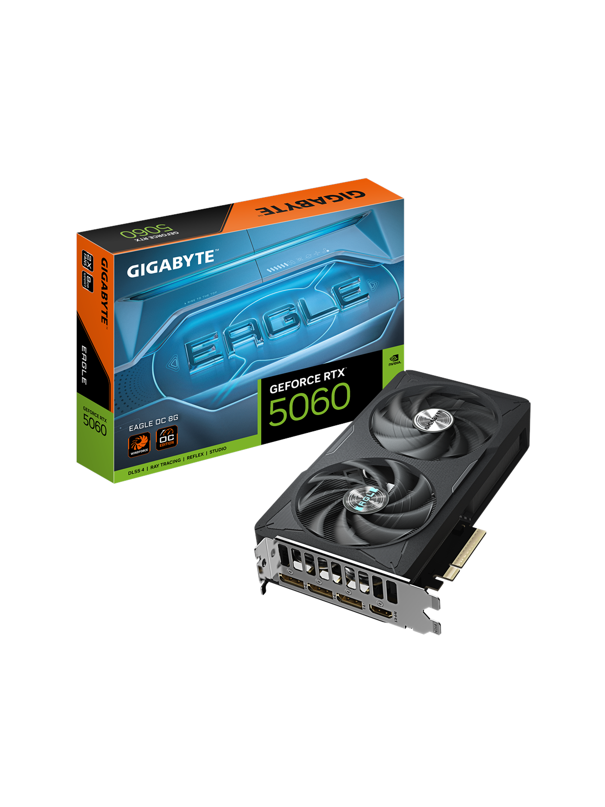 GIGABYTE GeForce RTX 5060 EAGLE OC - 8GB GDDR7 RAM - Grafikkarte