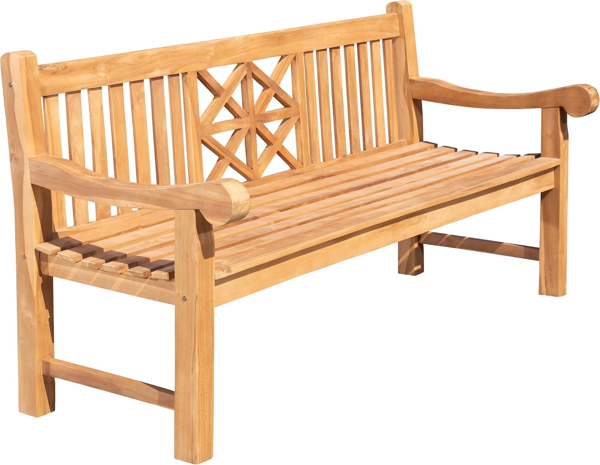 CLP Teakbank Florida | Farbe teak Größe 200 cm