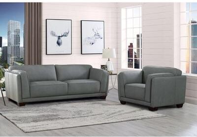 Hydeline USA Hydeline Marshall Top Grain Leather Sofa and Chair Set - Sofa, Chair