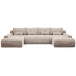 PANORAMASOFA Ivana 4 Sitzplätze Taupe