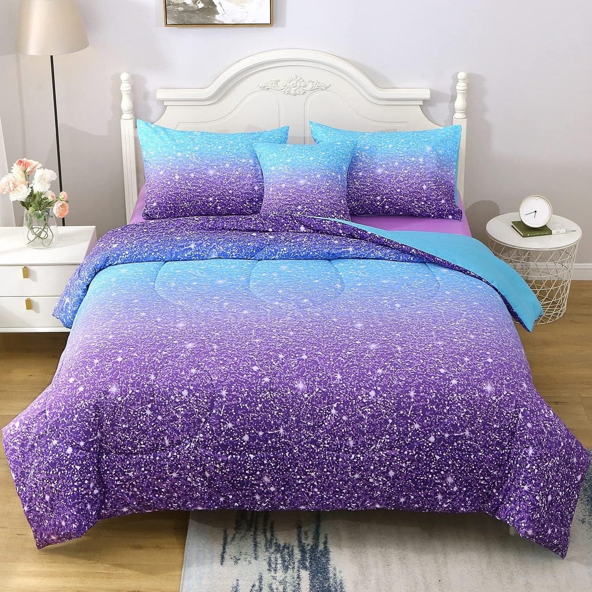 6-delige Kleurrijke Ombre Dekbedset voor Teenagers