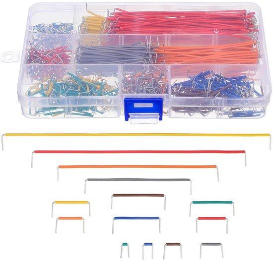 WAN Breadboard Jumper Draad Verbindingskabels voor Elektronica Projecten Multikleur 840 Stuks