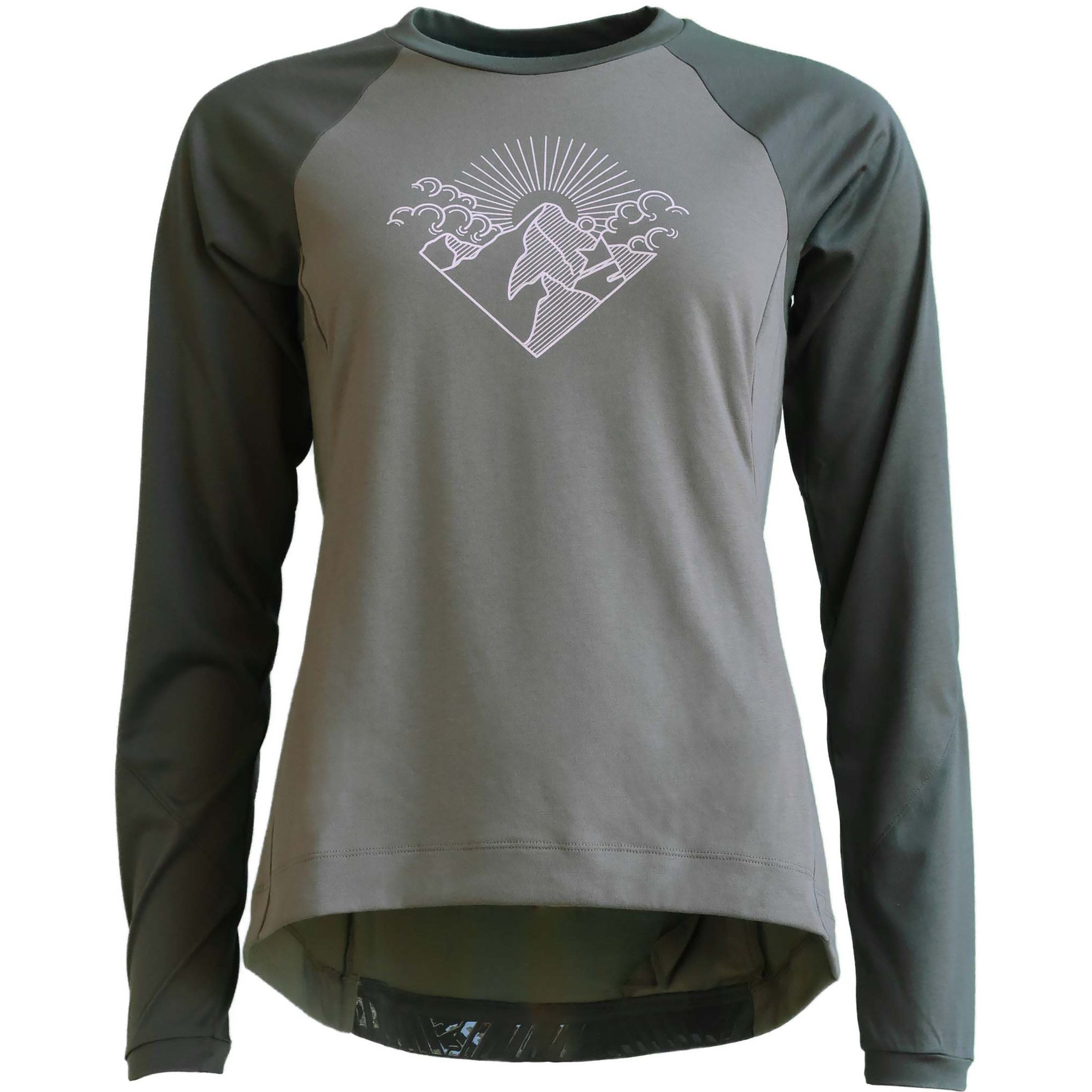 Zimtstern PureFlowz LS Trikot Damen Radtrikots oliv Größe S Mountainbike Elastisch