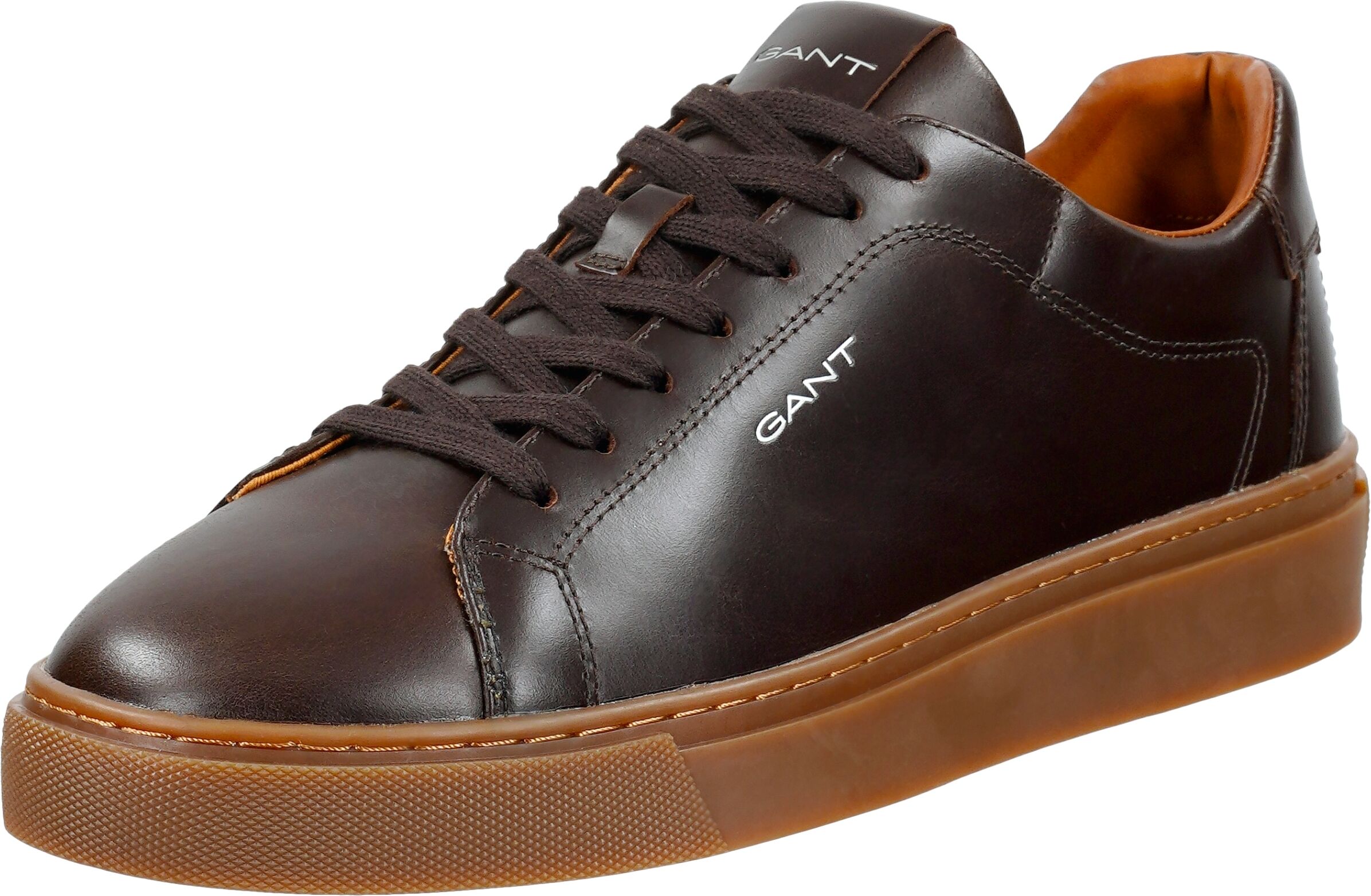 Sneaker GANT "MC JULIEN", Herren, Gr. 40, Leder, braun (dunkelbraun), Schuhe Sneaker, Schnürschuh, Halbschuh, Casual-Sneaker zum Schnüren