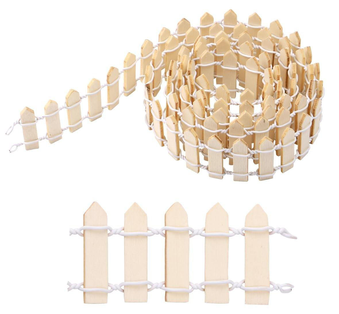 Mini Houten Tuinfence voor Decoratie