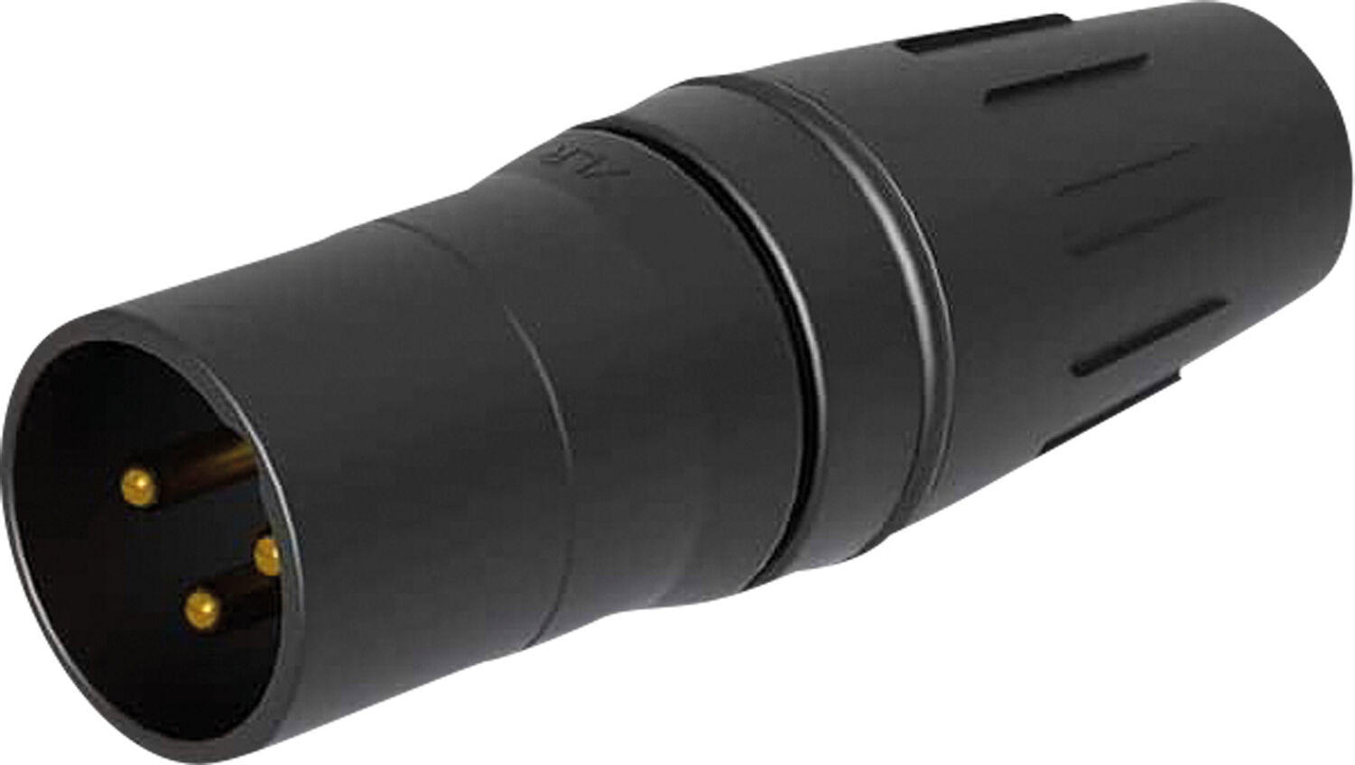 Seetronic Xlr-3p-Stecker – Stecker, Vergoldete Kontakte – Schwarzes Gehäuse