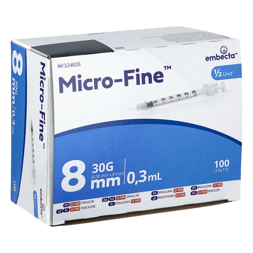 embecta GmbH Micro-fine Insulinspritze U100 0,3x8 Mm 20539899