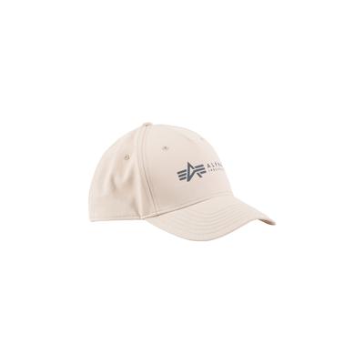 Trucker Cap ALPHA INDUSTRIES "Alpha Cap", Herren, Gr. onesize, weiß (jet stream weiß), Baumwolle, Caps