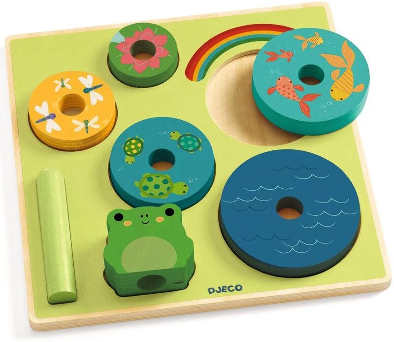 Puzzle 7 pcs Puzz & Stack Rainbow - Djeco