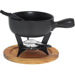 Kela Country, Fondue Set, Schwarz