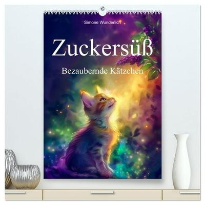 Zuckersüß - Bezaubernde Kätzchen (hochwertiger Premium Wandkalender 2027 DIN A2 hoch), Kunstdruck in Hochglanz