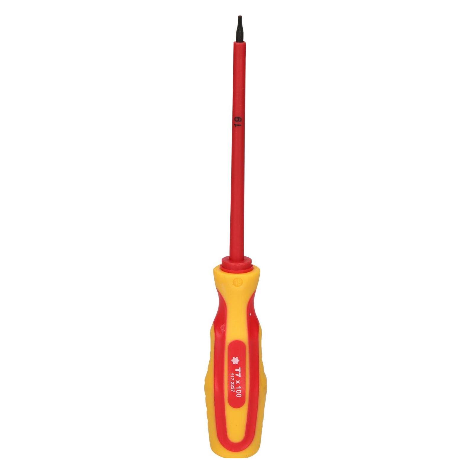 KS Tools Werkzeuge-Maschinen GmbH Schraubendreher mit Schutzisolierung für Innen-Torx-Schrauben, T7 (117.2237)