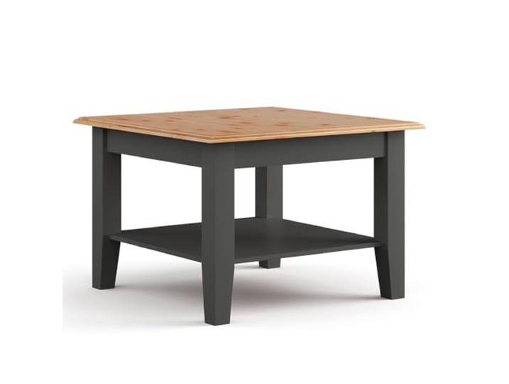 Lomadox Wohnzimmer Wohnzimmertisch Tisch Couchtisch, Massivholz in grau mit Kiefer Optik