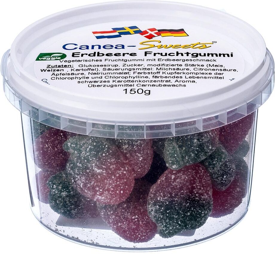 Erdbeeren Fruchtgummi vegetarisch Canea 150g